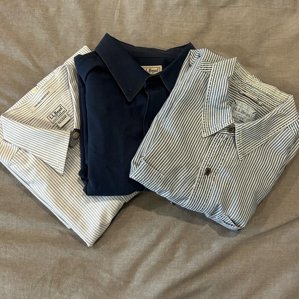 Bundle of L.L. Bean Long Sleeve Button-Ups